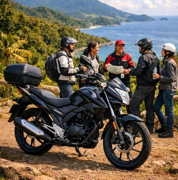 Balade moto guidée Sainte-Luce