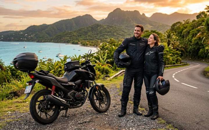 Expérience romantique à moto en duo